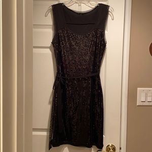 Black Sequin Dress